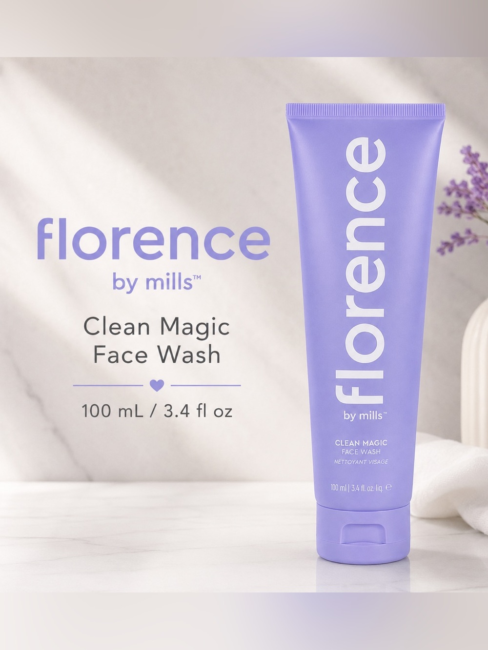NEW/Sealed Florence by Mills Clean Magic Face Wash 100 mL
